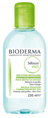 Bioderma Sebium H2O no-rinse cleanser, $29.90